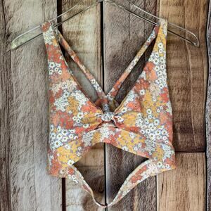 Skatie X Amber Fillerup Clark Swim Top Floral XL Beach Vacation Cruise Pool NWT
